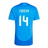 Camiseta de fútbol Italia Federico Chiesa 14 Primera Equipación Euro 2024 - Hombre